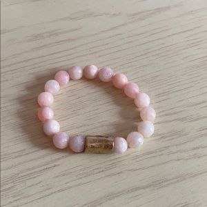 Pink beaded bracelet